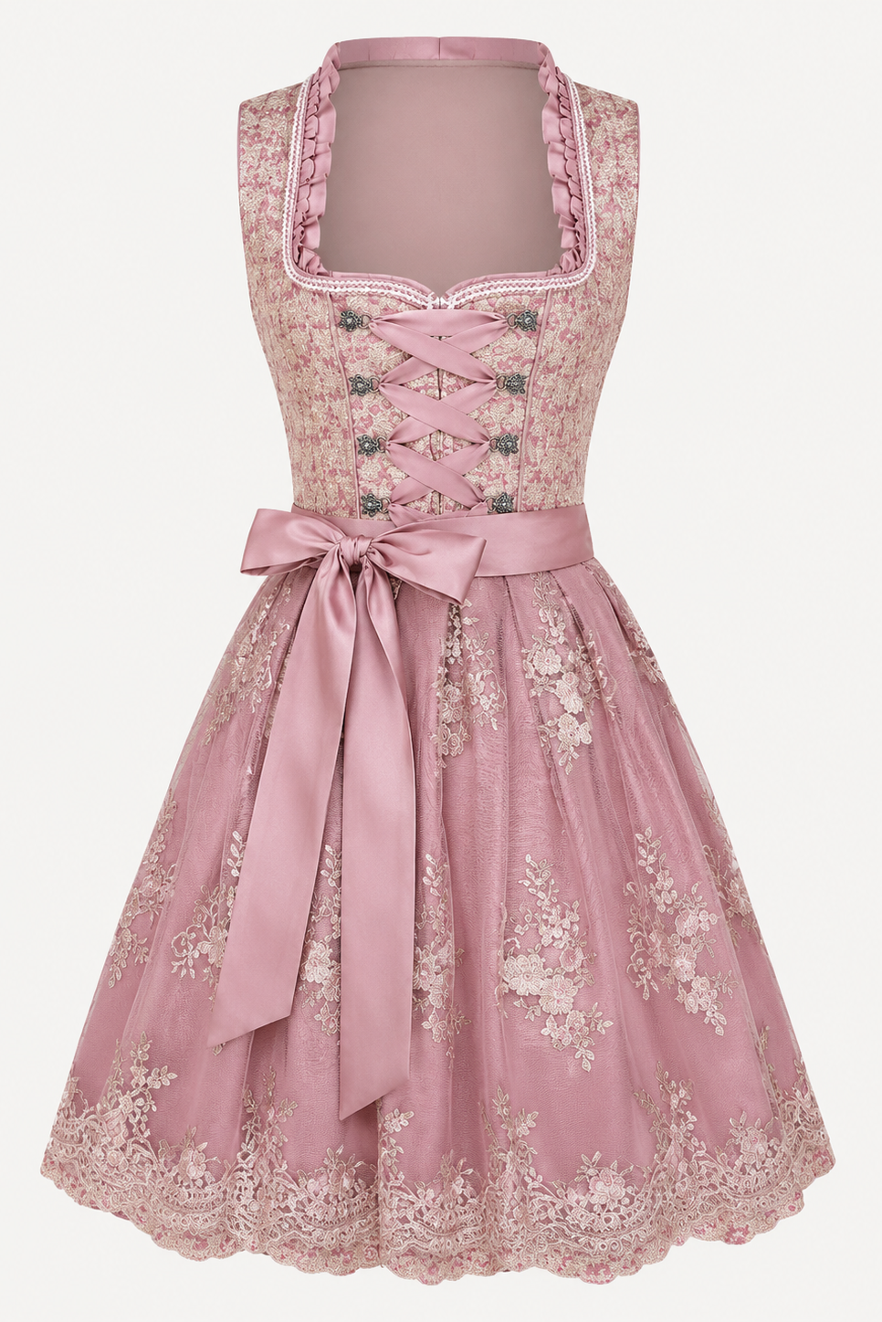 Rose Lace Dirndl Dress