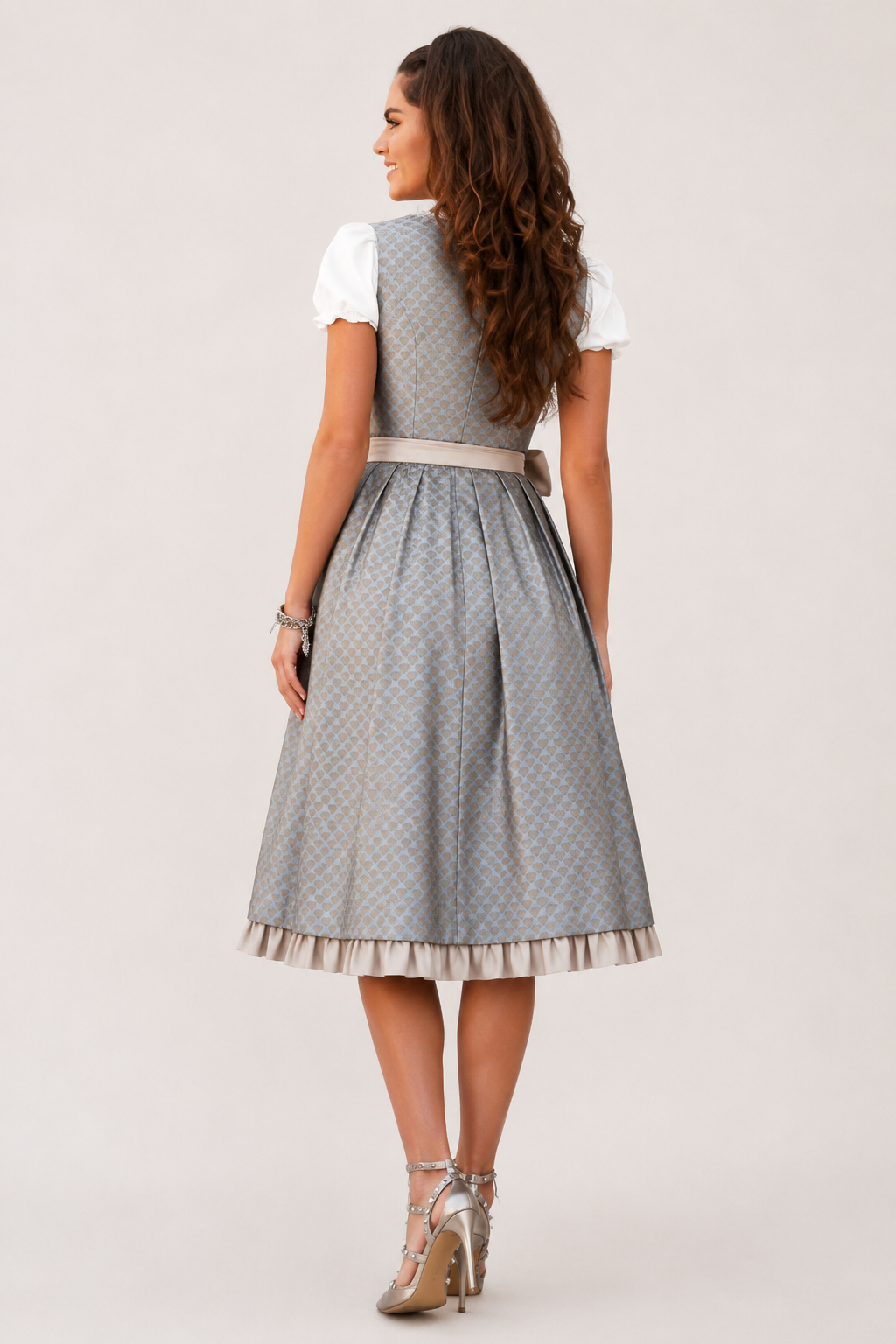 Sølvblå Heritage Dirndl