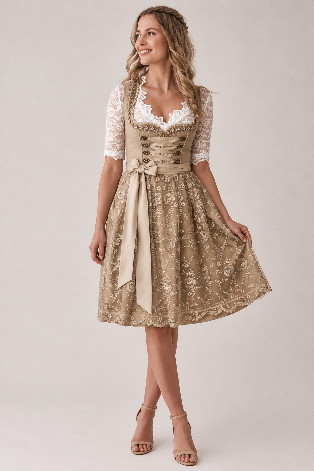 Romantic Lace Dirndl Dress