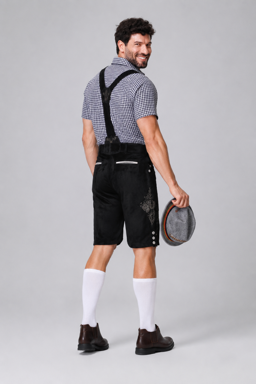 Embroidered Lederhosen Festival Set