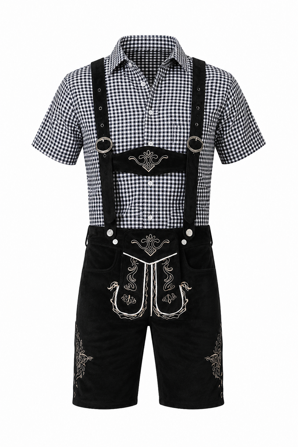 Embroidered Lederhosen Festival Set