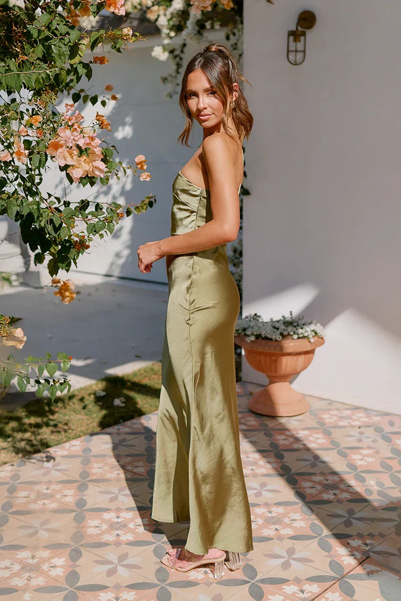 Margot Maxi-jurk - Olive