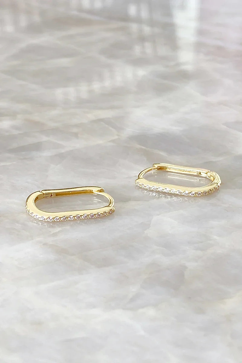 Ashlyn Sleepers Earrings- Gold