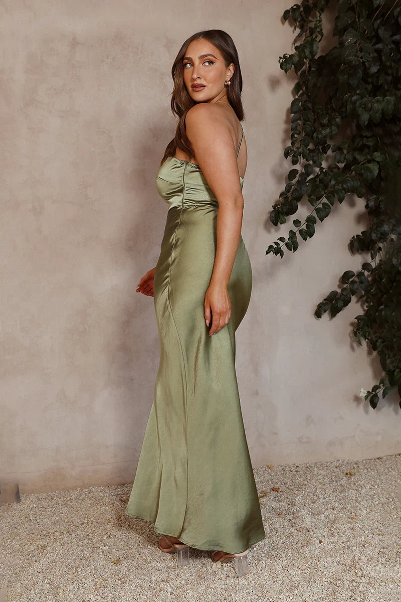 Margot Maxi-jurk - Olive