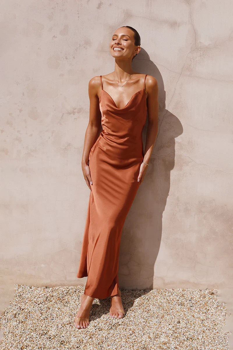 Willow Maxi-jurk - Koper