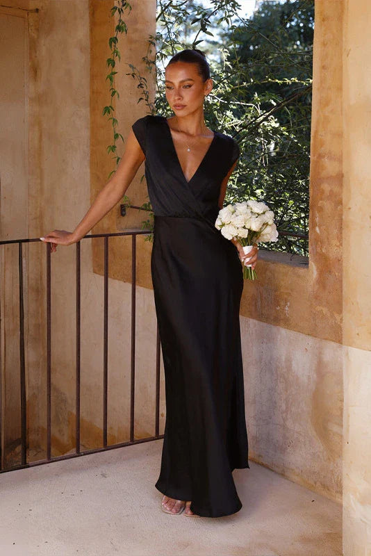 Selma Maxi Jurk - Zwart