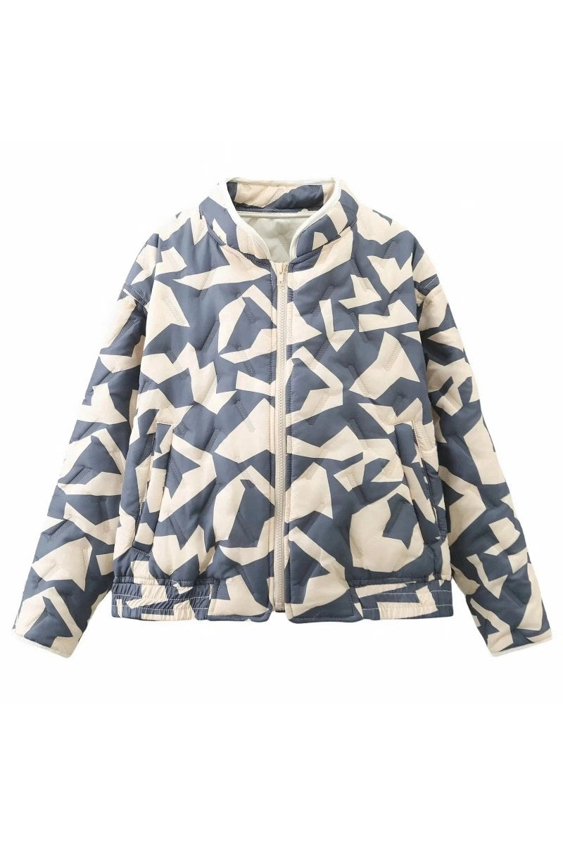 Pacino Patchwork Cropped Bomberjack