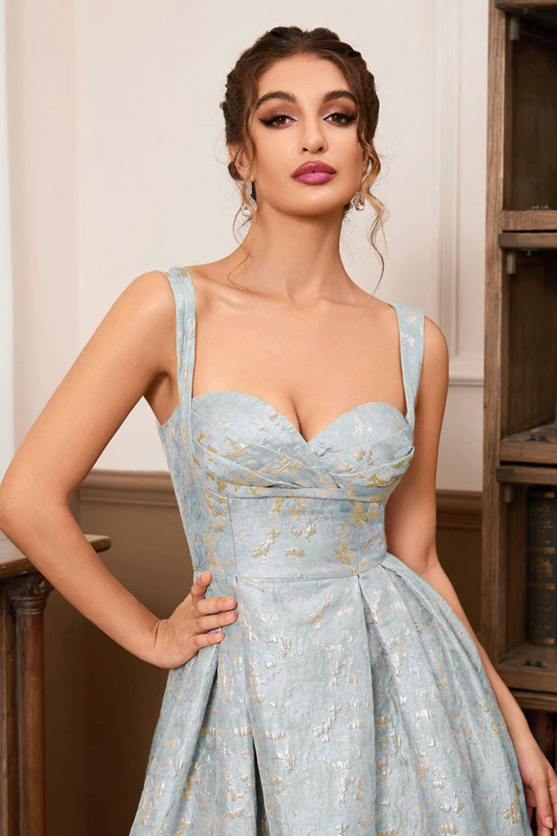 Mouwloze bloemenjurk in prinsessenstijl