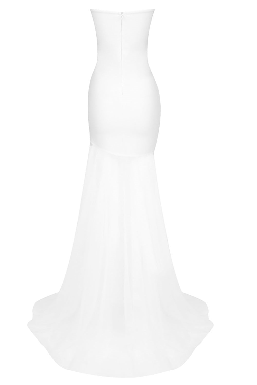 Veronica Strapless Mini-jurk met Kristallen Versiering