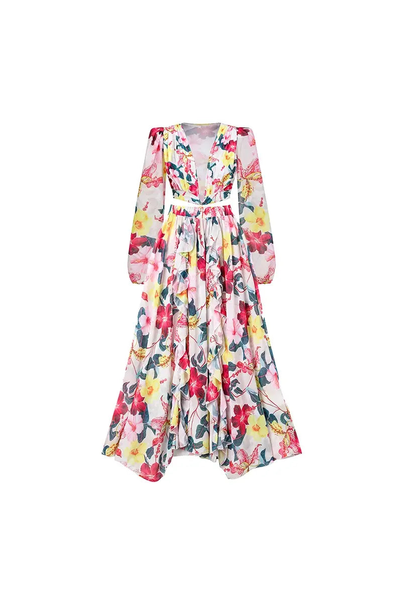 3D Bloemen Snit Badpak Eendelig Set
