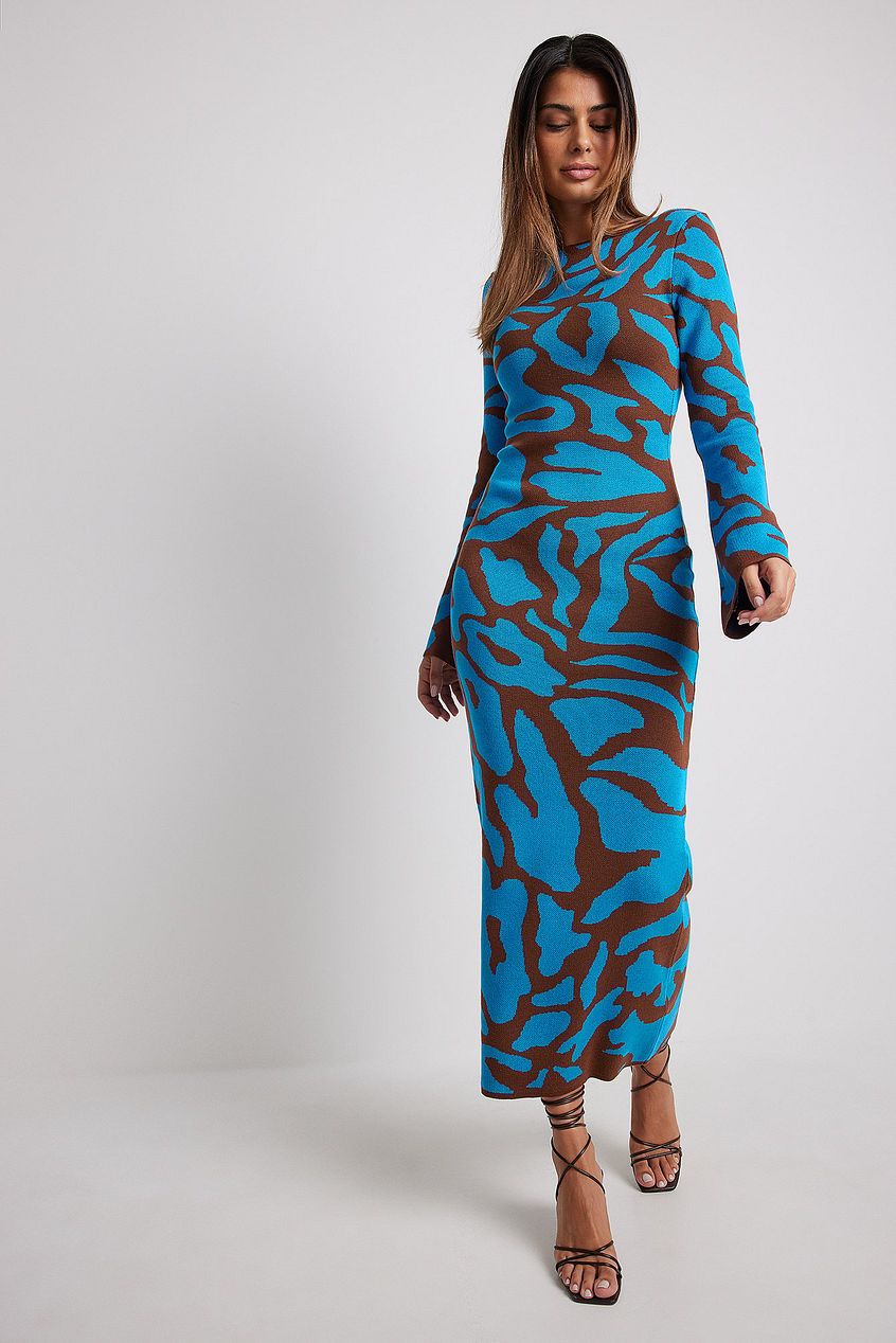 Ava Jacquard Knit Midi Dress Ava Jacquard Knit Midi Dress