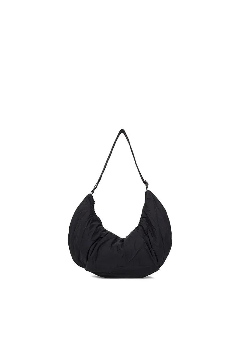 New Lightweight Ruched Hobo Crossbody Bag