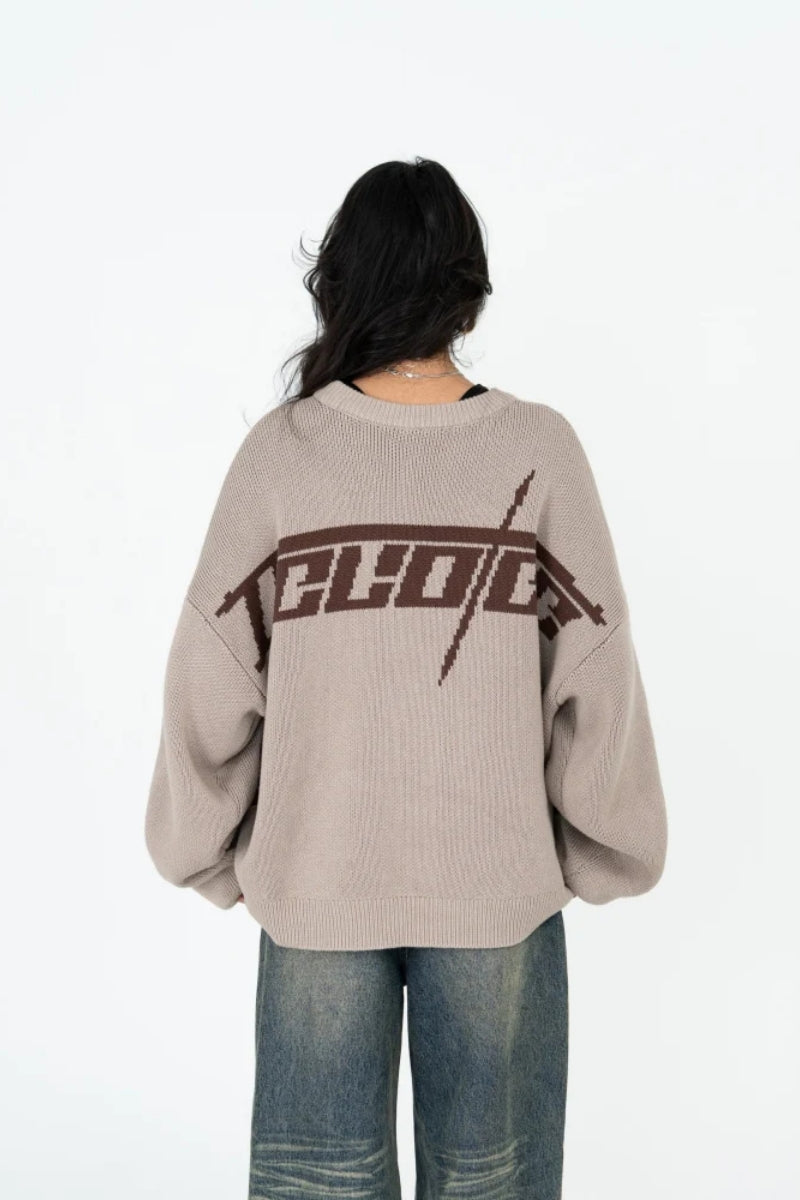 Doberman Graphic Knit Sweater
