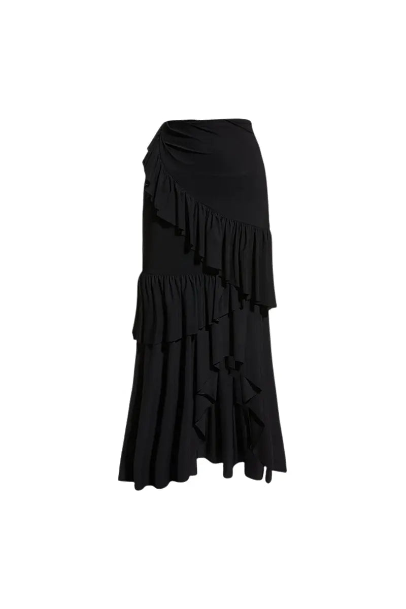 Off-shoulder gestreept badpakset