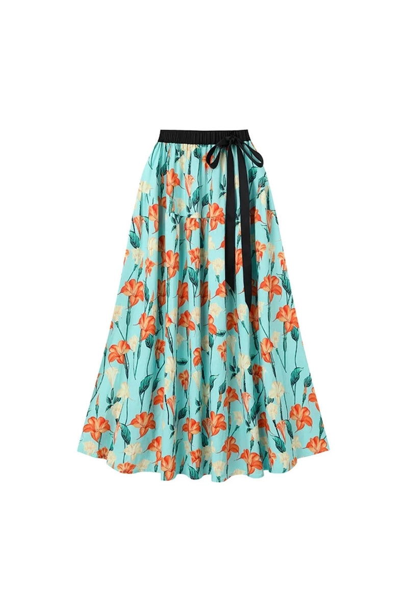 Ruffle Mouw Trompet Bloemen Bikini Set