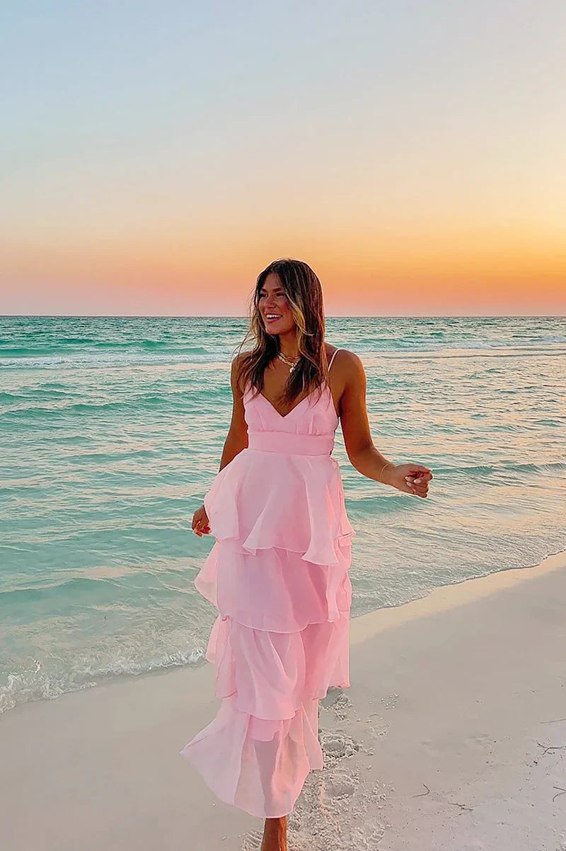 Shayla Maxi-jurk - Roze