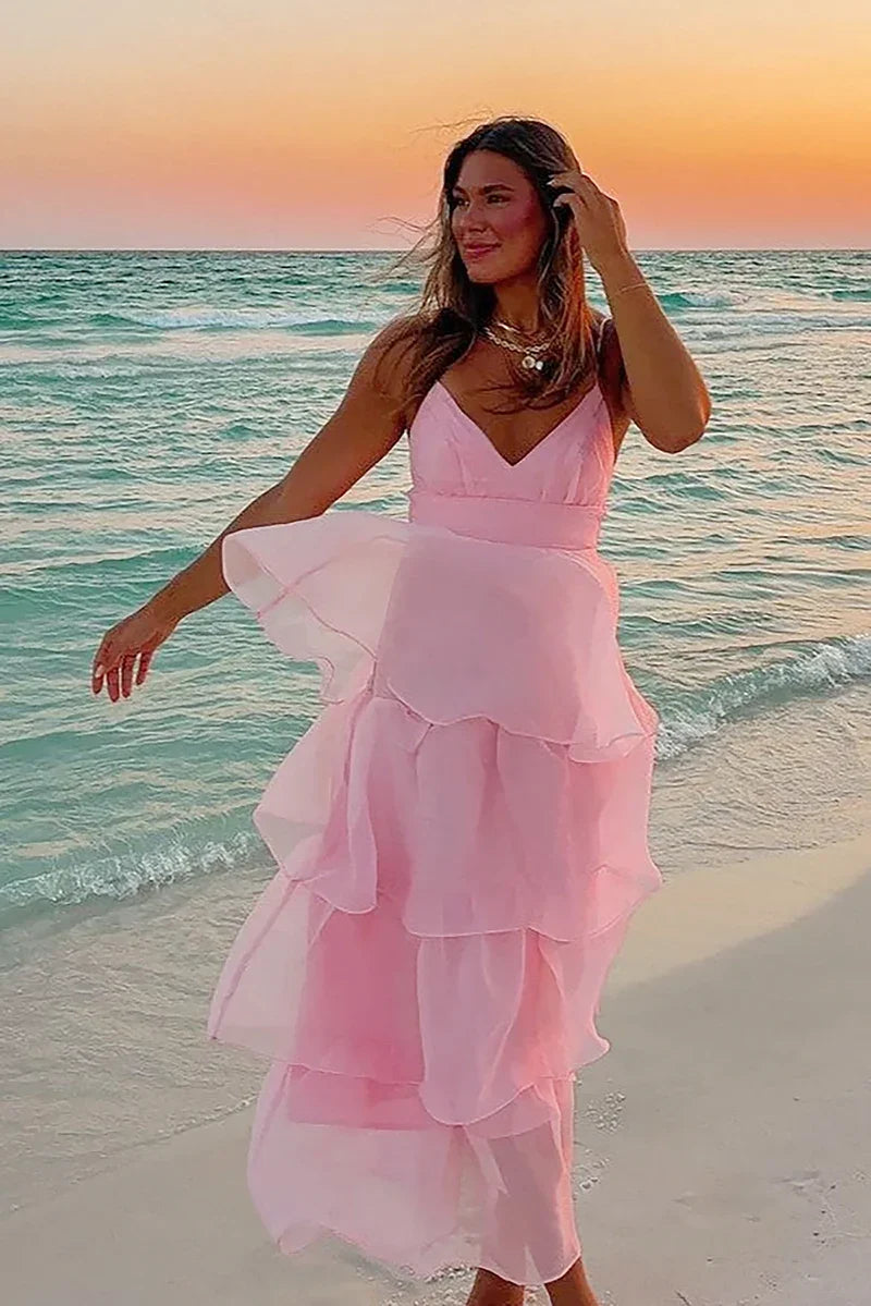 Shayla Maxi-jurk - Roze