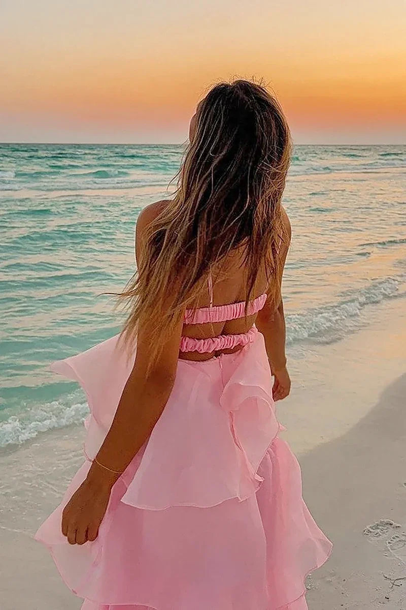 Shayla Maxi-jurk - Roze