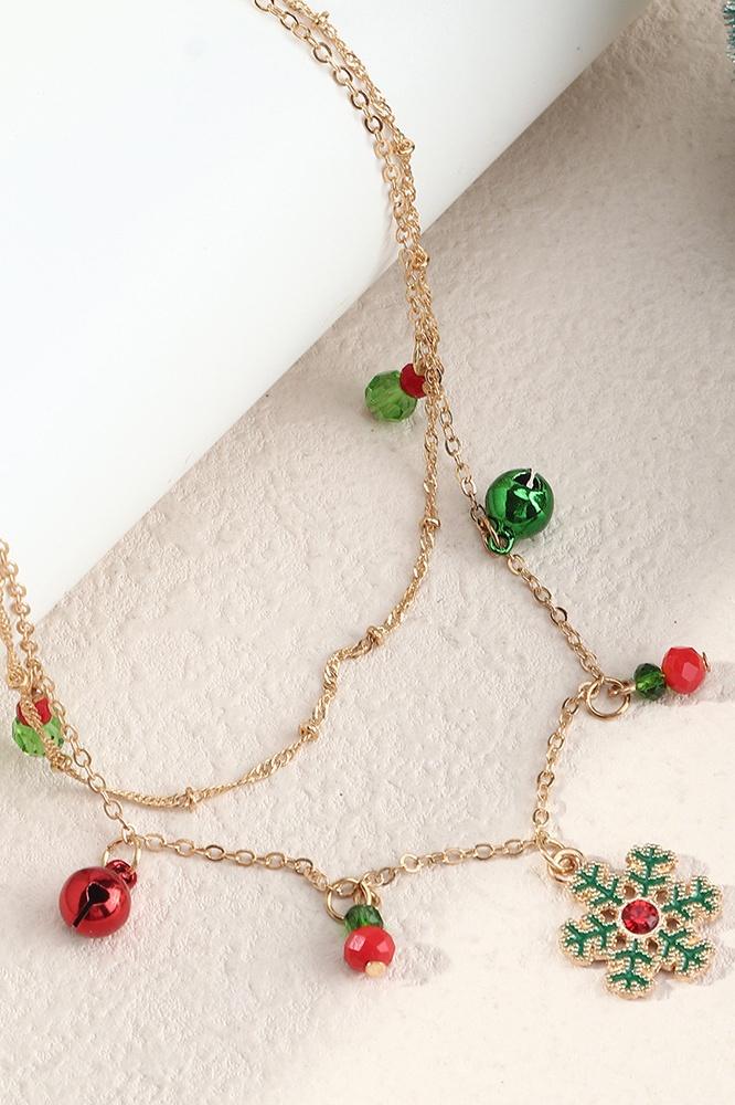 Κρεμαστό Κολιέ Lynn Christmas Snowflake Αφαιρούμενο