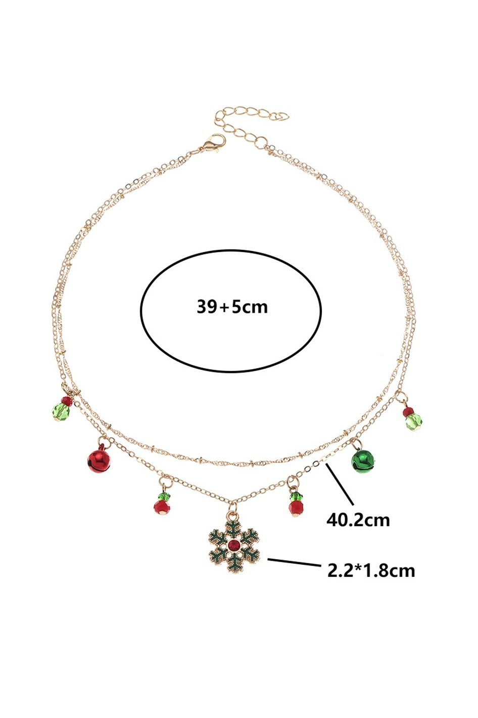 Κρεμαστό Κολιέ Lynn Christmas Snowflake Αφαιρούμενο