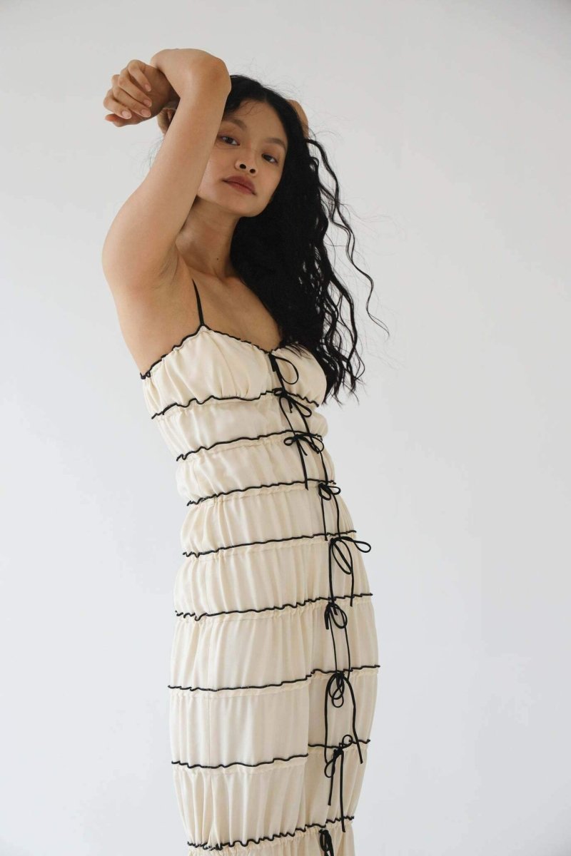 Melissa Ruffle Tunnel Maxi Jurk