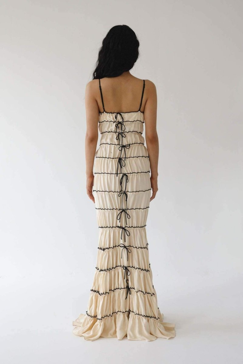 Melissa Ruffle Tunnel Maxi Jurk
