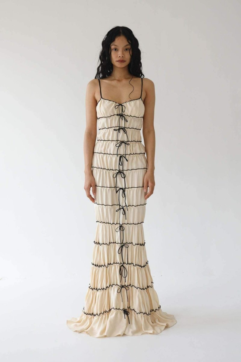 Melissa Ruffle Tunnel Maxi Jurk