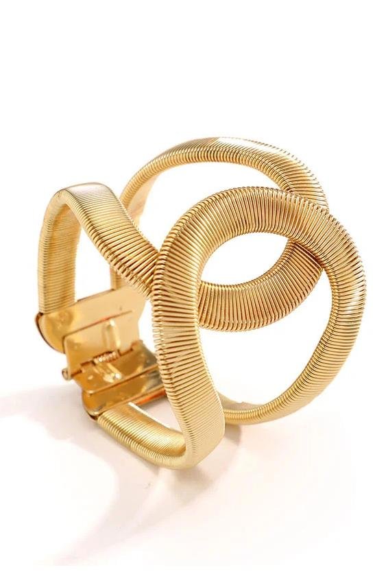 Metalen Gestructureerde Geometrische Armband