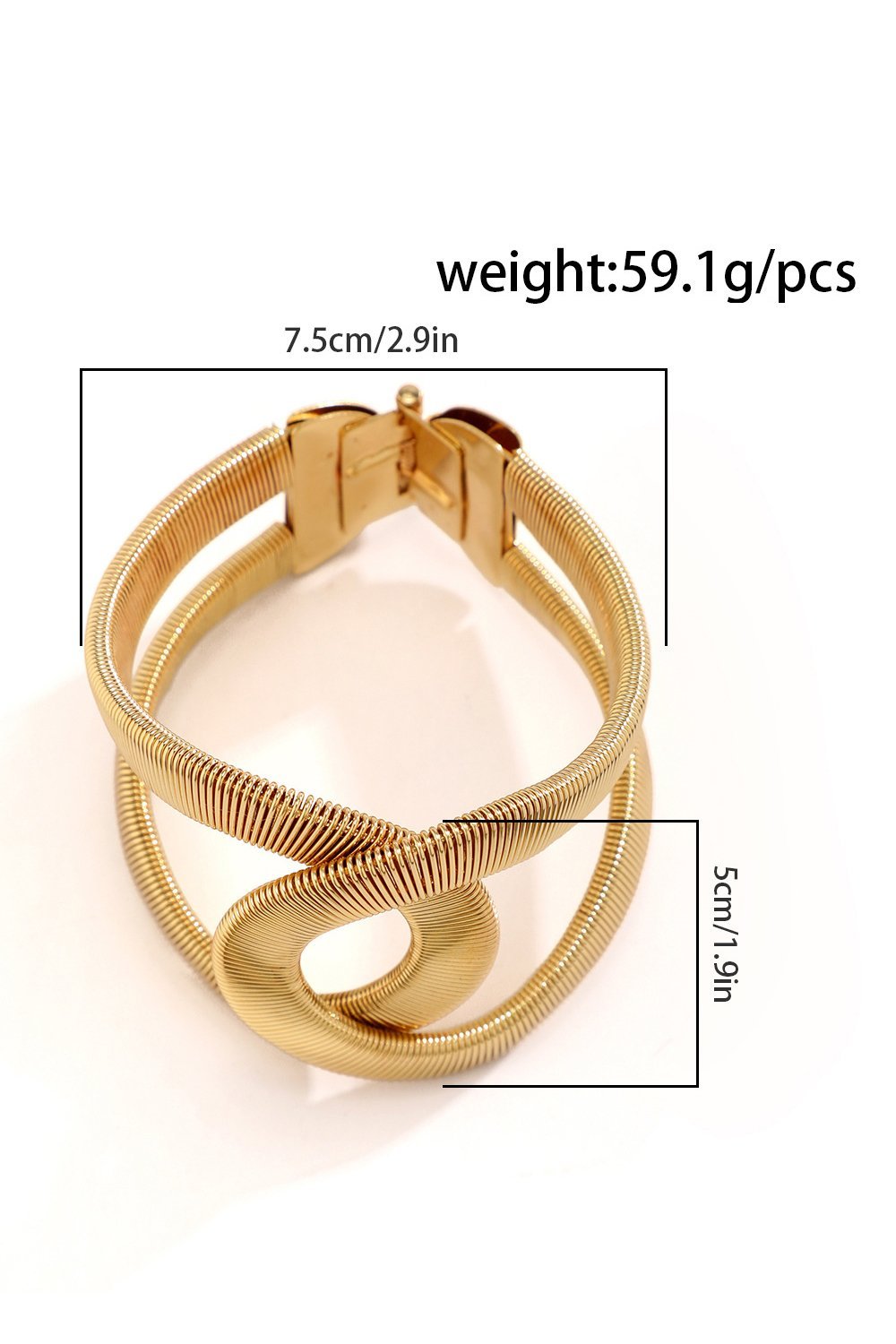 Metalen Gestructureerde Geometrische Armband