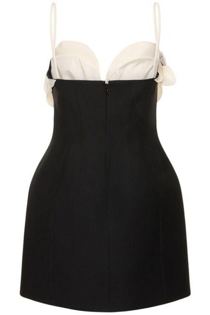 Myrna Bloemen Crêpe Mini Jurk