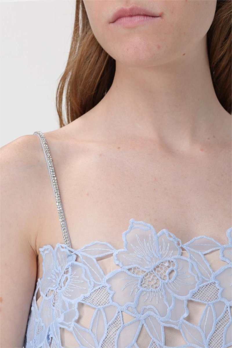 Ophelia Lace Gelaagde Cami Midi Jurk