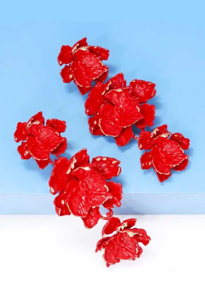 Phyllis Vernis Bloem Oorbellen