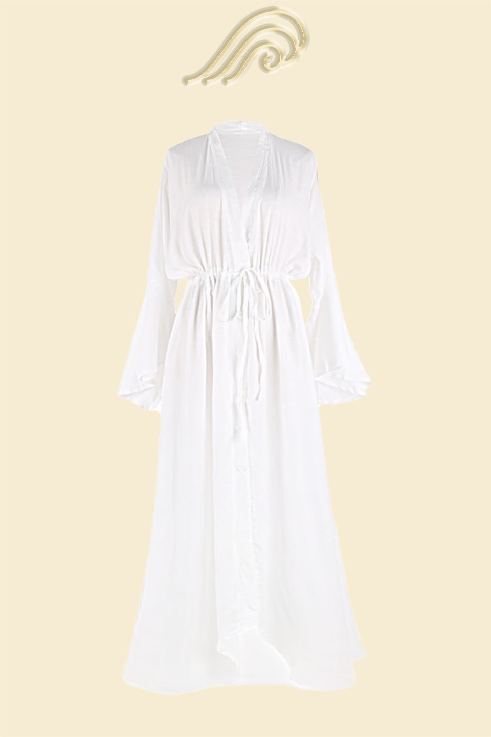 BELIZE LONG ROBE DRESS SWIMWEAR MAXI COVER UP