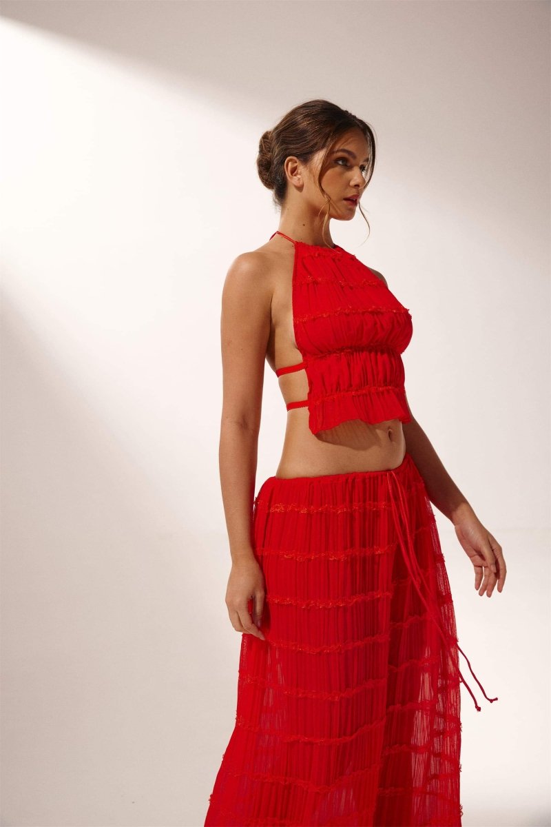 Rosalie Rugloze Geplooide Set