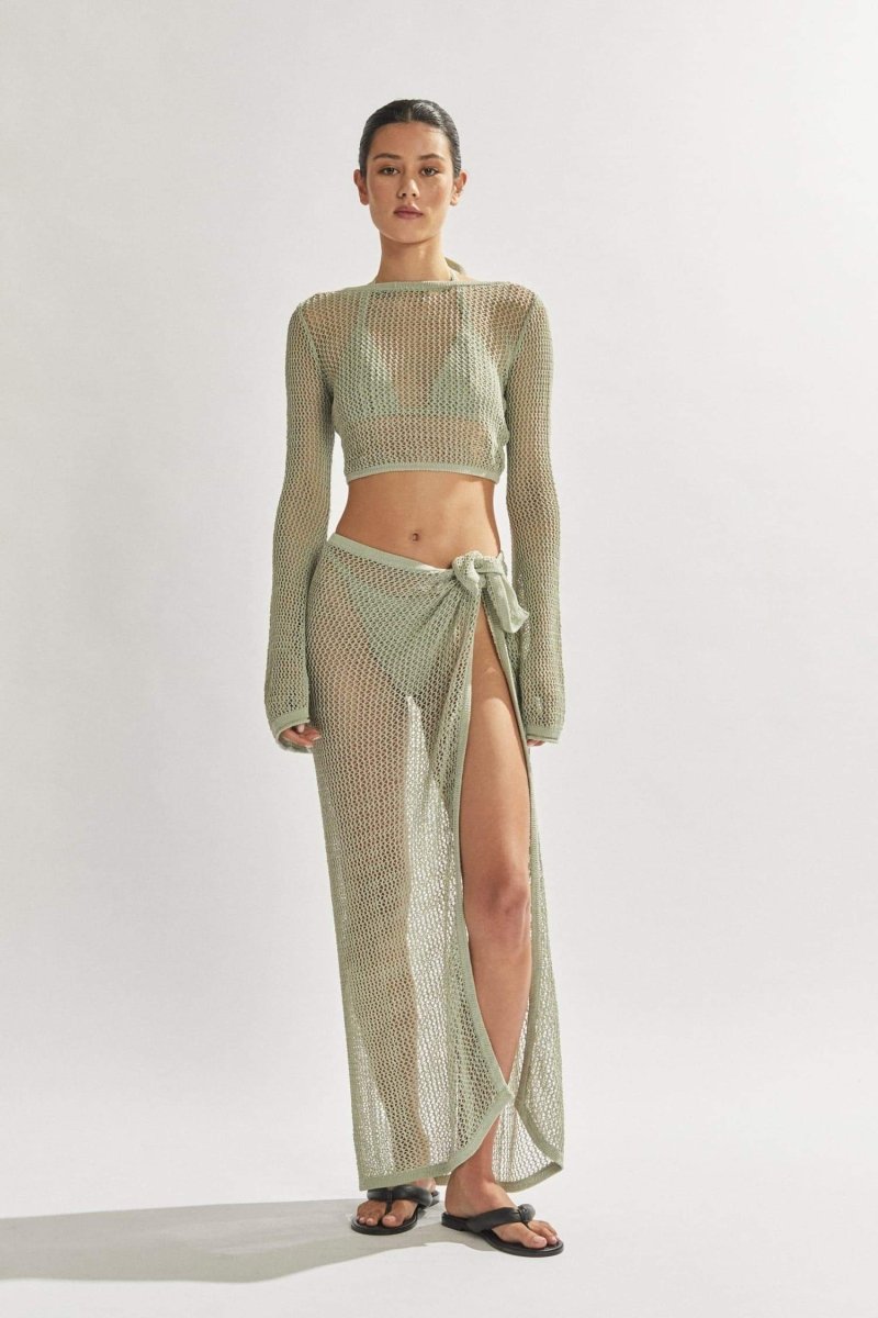 طقم روزالي كروشيه محبوك