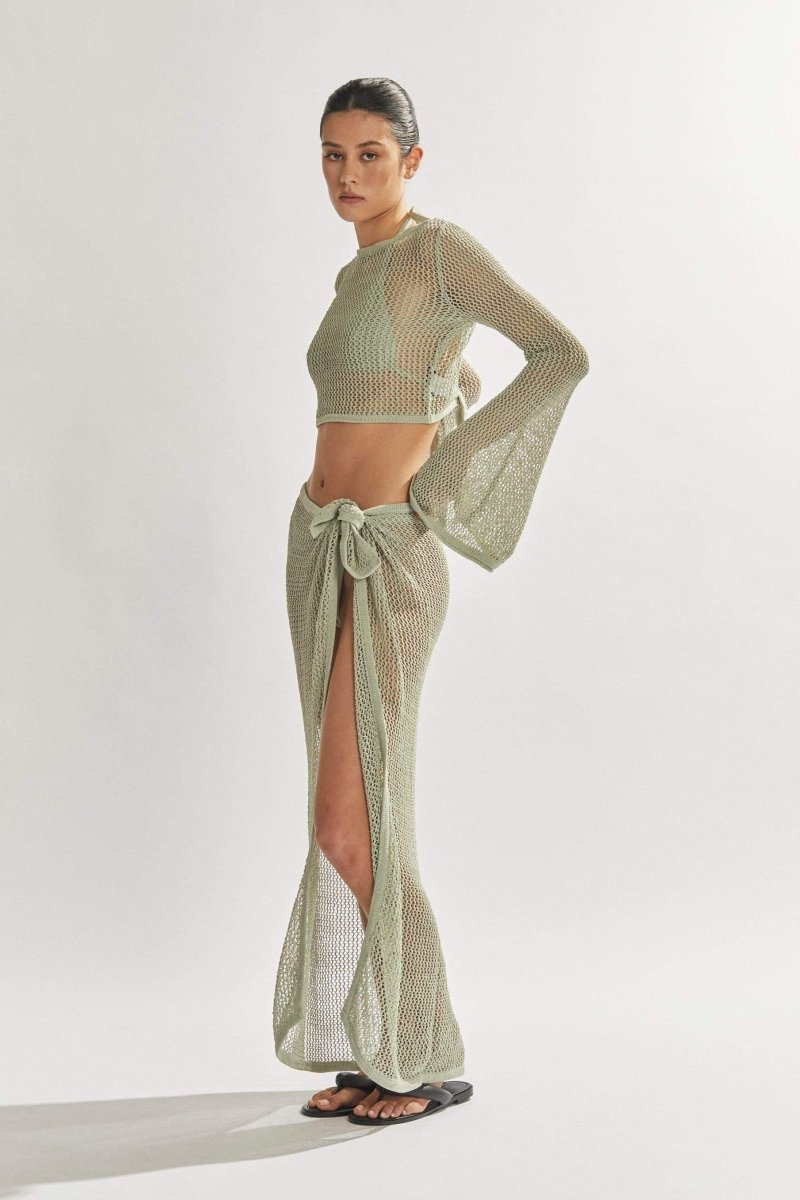 طقم روزالي كروشيه محبوك