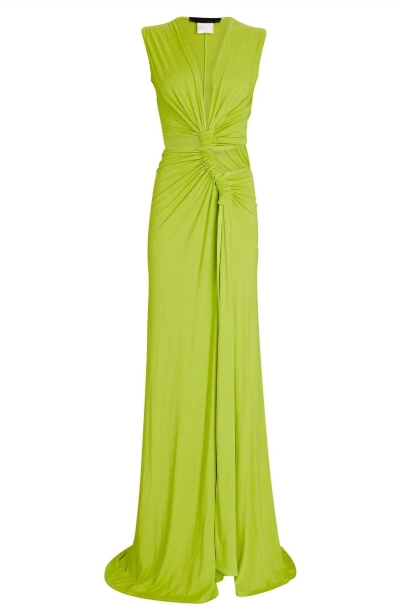 Sara V-hals Maxi-jurk met Hoge Split
