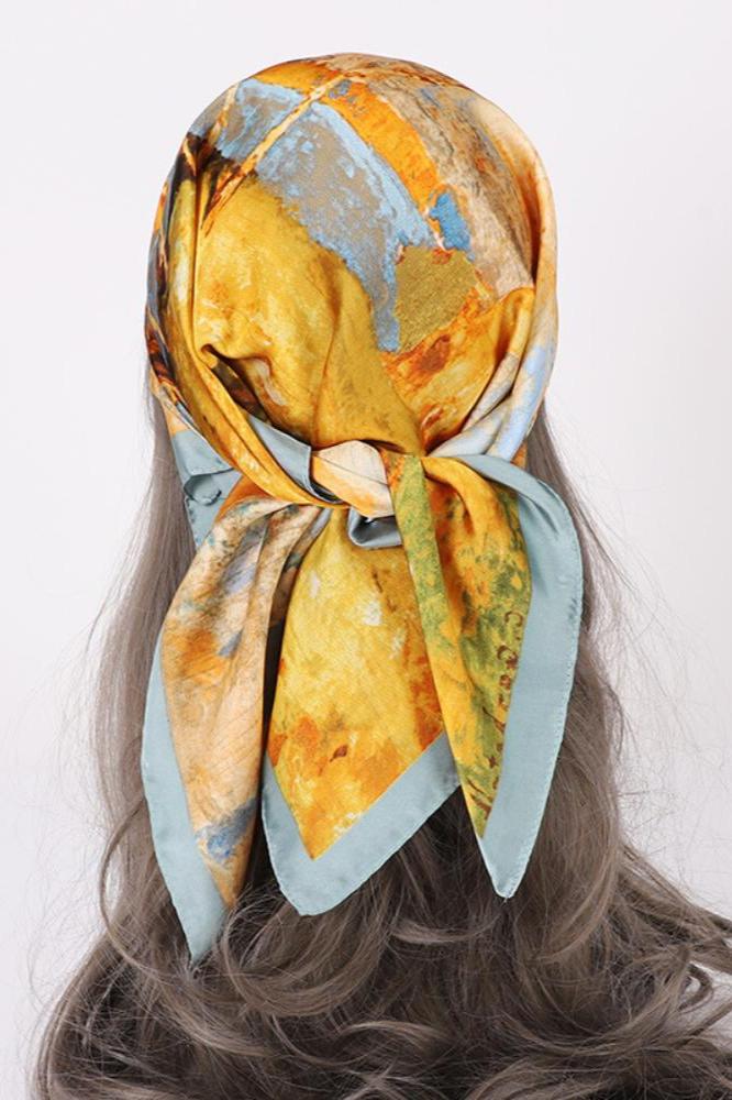 Sharon Landschap Print Hoofddoek