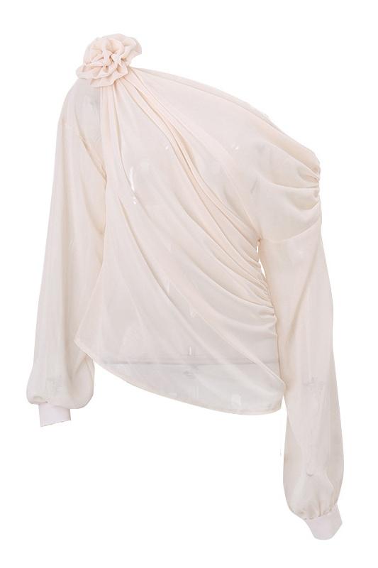 Sheila Flower Asymmetrische Top
