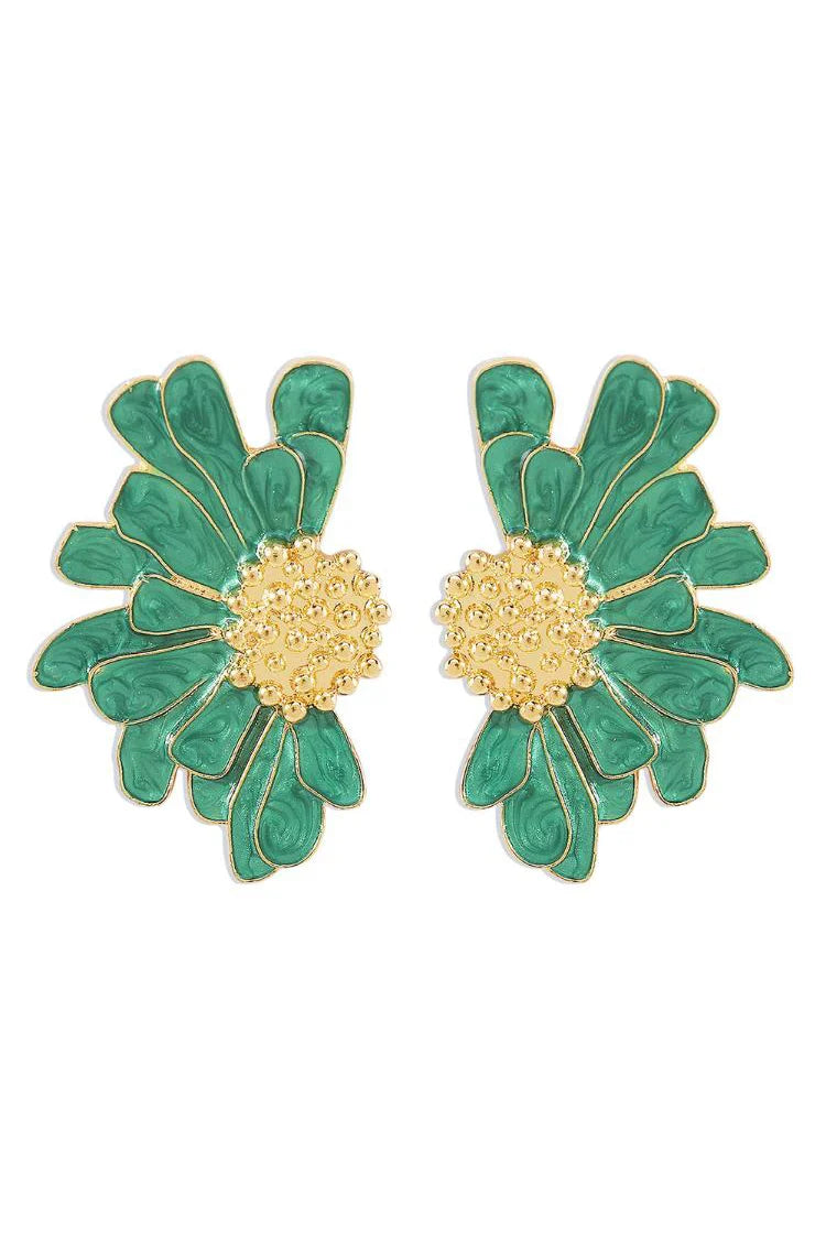 أقراط سيبيل نصف زهرة