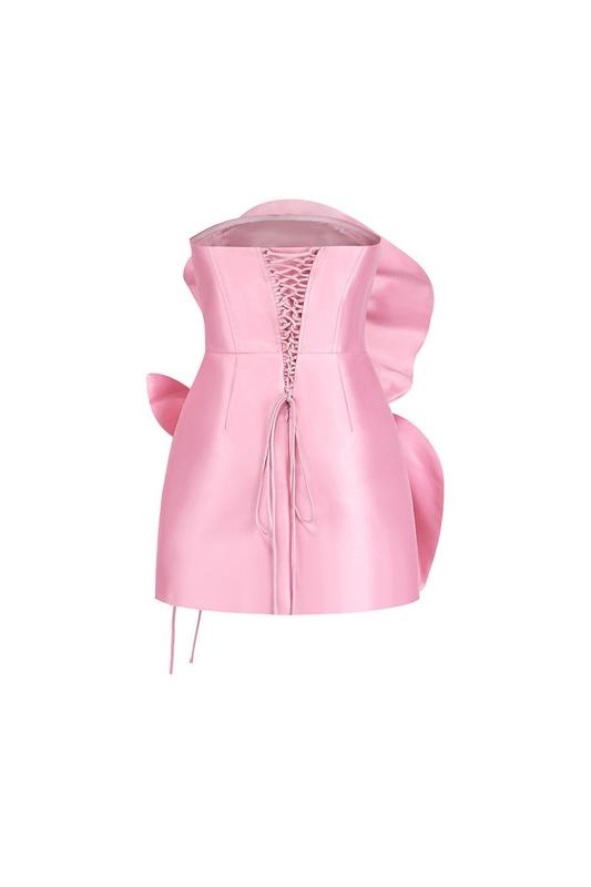 Venus Flowers Strapless Mini Jurk