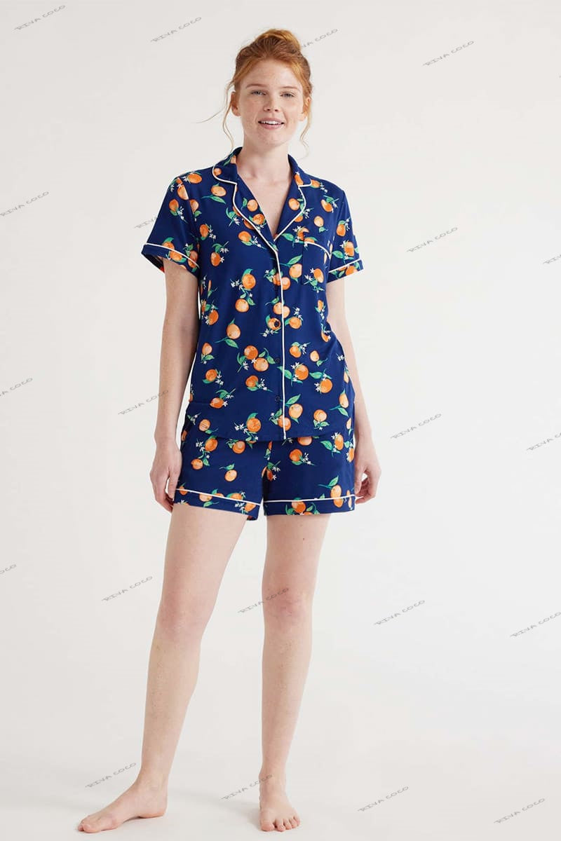 Casual Floral Print Loungewear Shirt & Shorts Cardigan Set