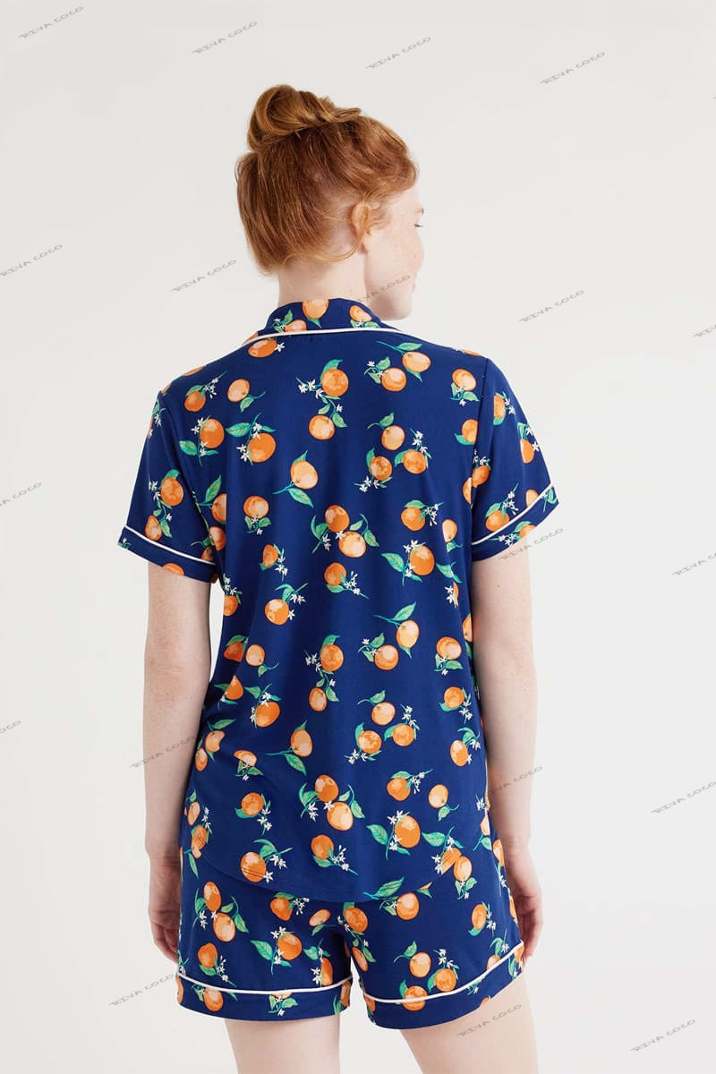Casual Floral Print Loungewear Shirt & Shorts Cardigan Set