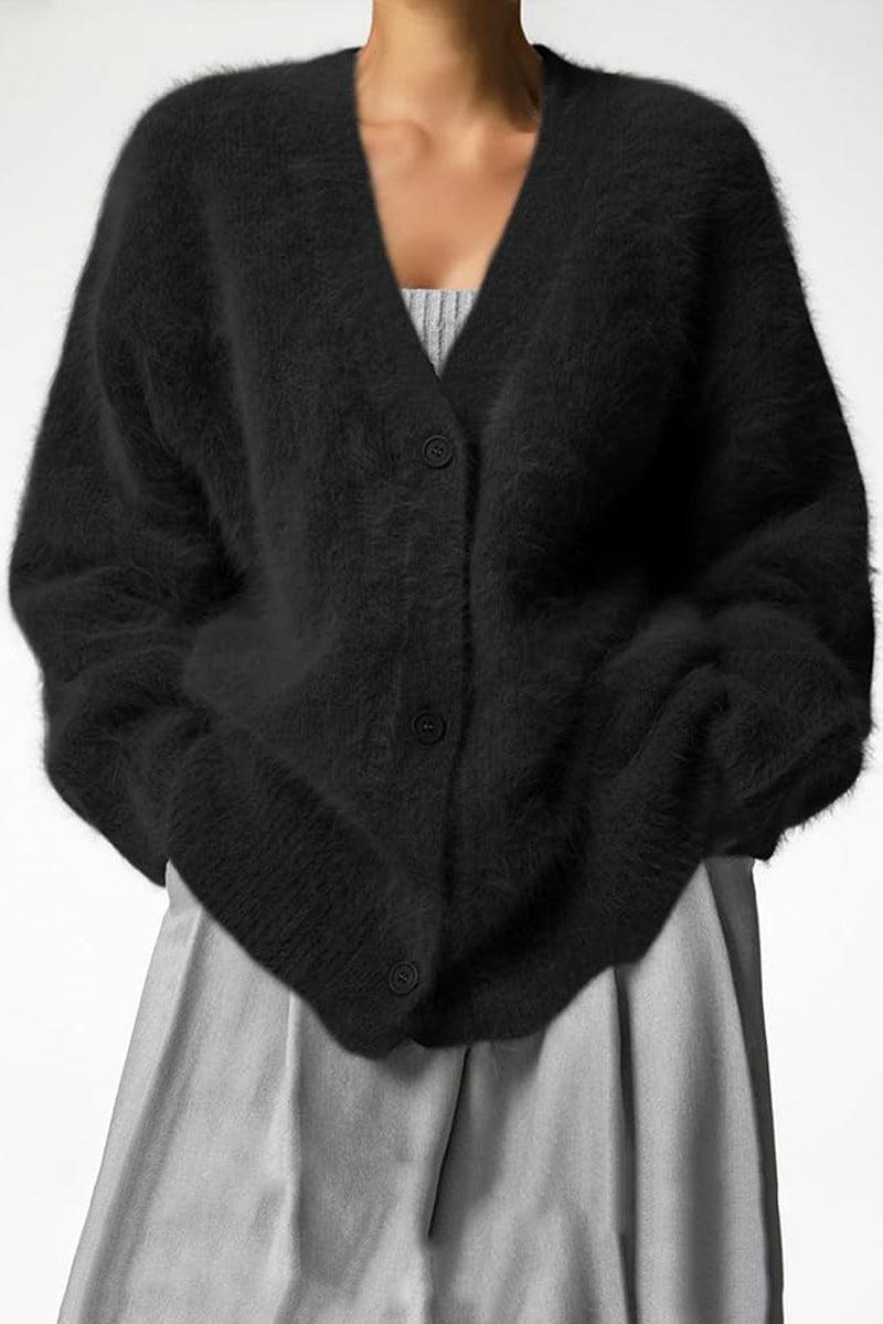Veganistische Gebreide Cardigan met Lange Mouwen
