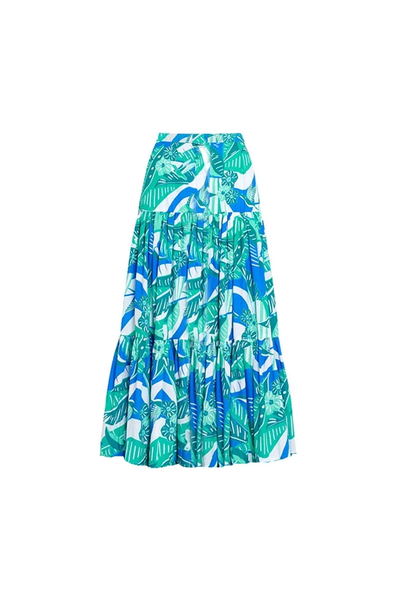 Strapless Ruffle Floral Swimsuit Set