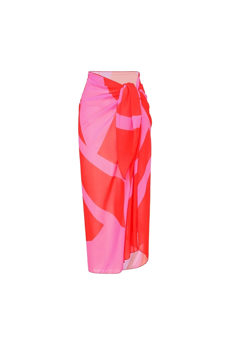 Colorblock Long Sleeve Surf Swimsuit Set