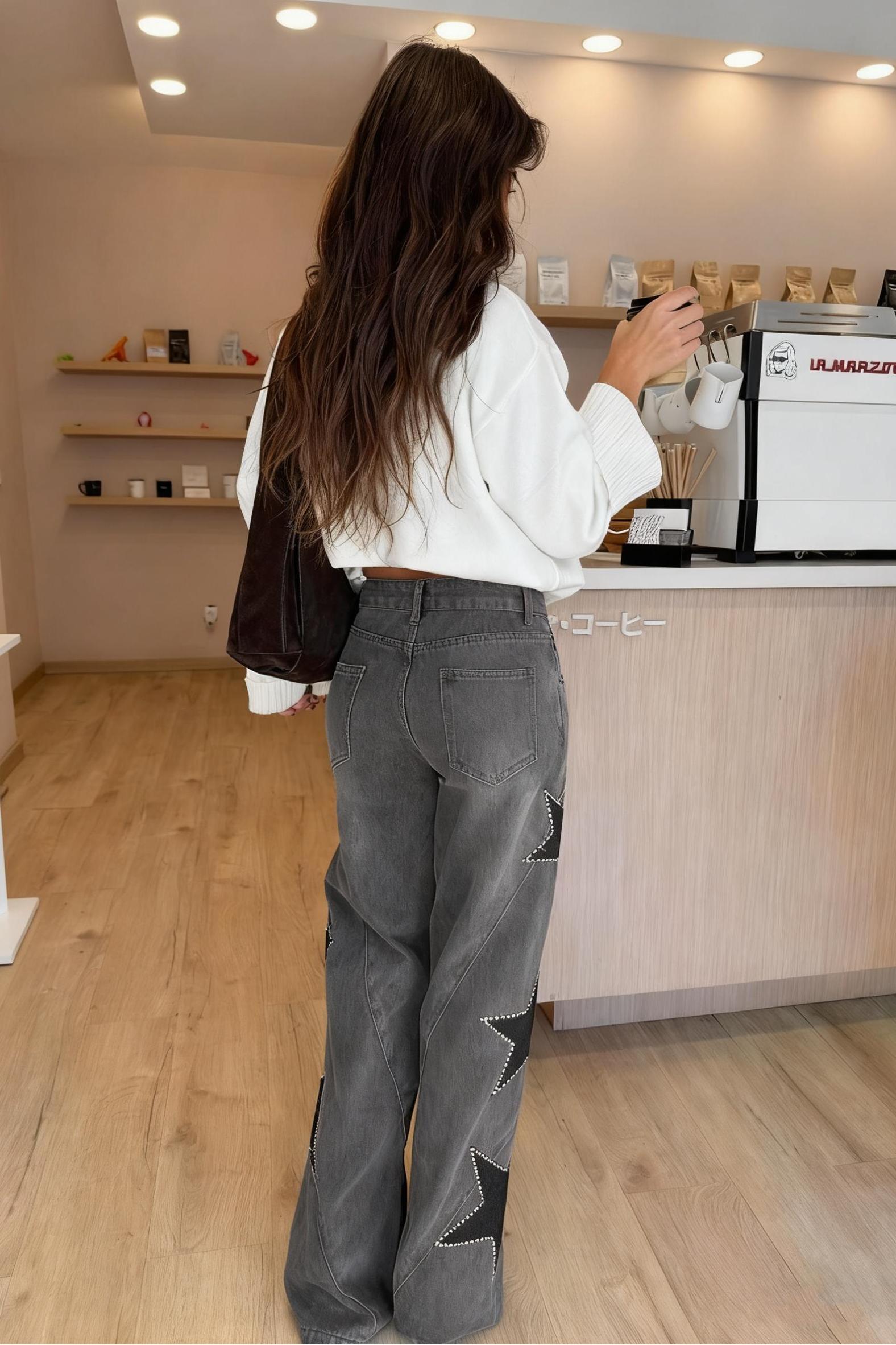 Casual Star Straight Jeans