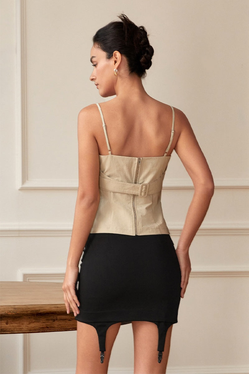 Designer Sash Tie Top