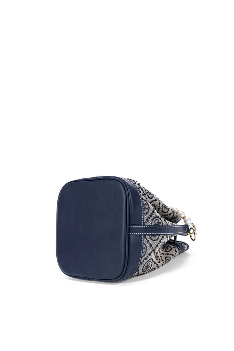 Jacquard Star Crossbody Bucket Bag