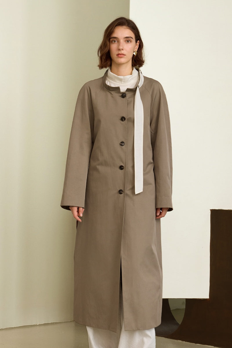 Classic Belted Vintage Trench Coat